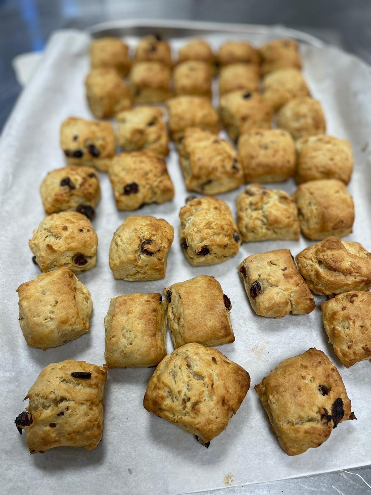 Apple & Raisin Scones + Chia Jam