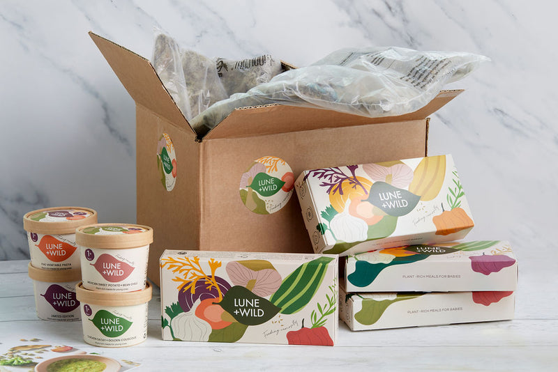 Easy to recycle our packaging. We help reduce food waste with flexible portions for weaning babies, toddlers and kids. Organic ingredients, ethically sourced from UK farms. Biodegradable packaging and sustainable delivery service