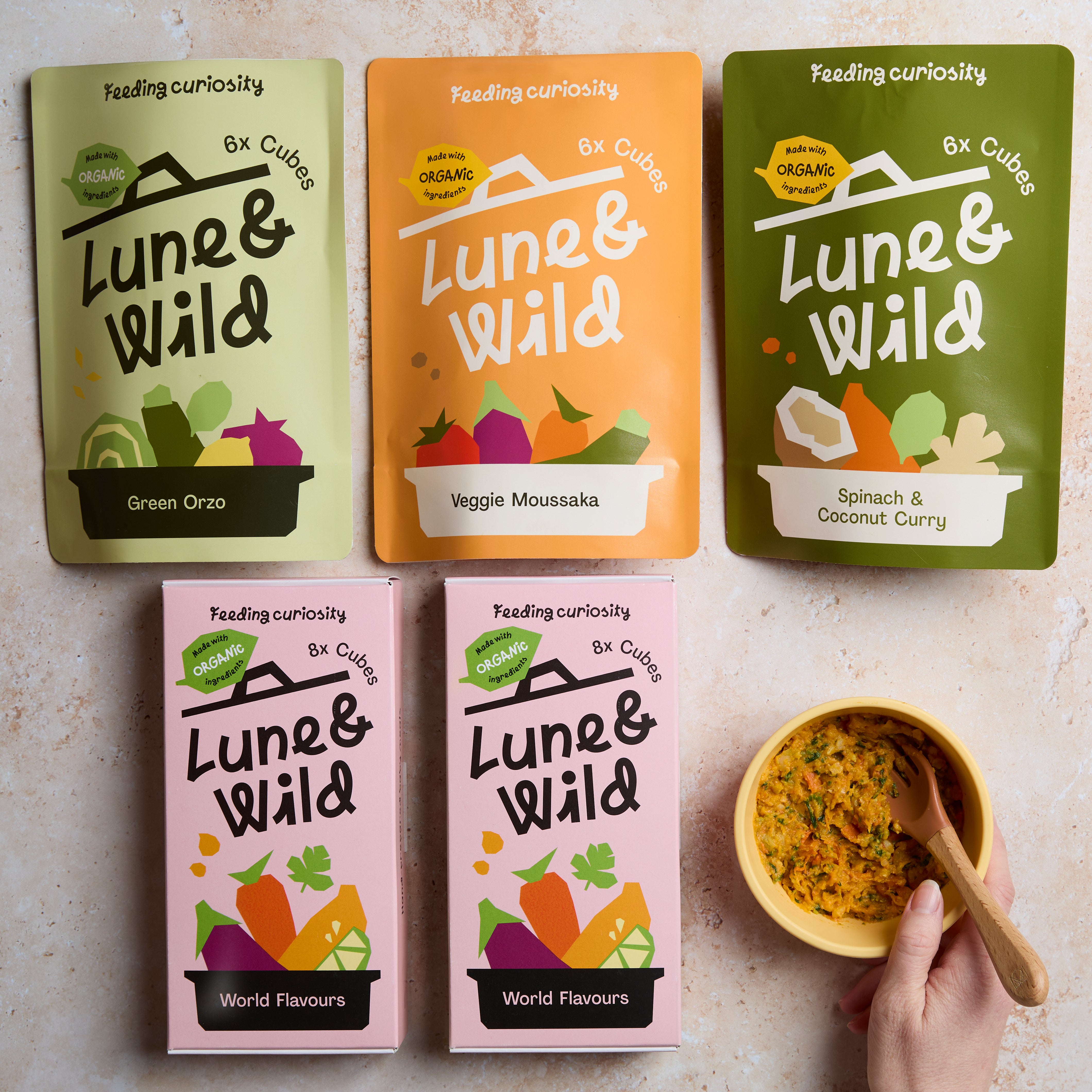 Lune Wild Baby Meals months (non dairy, vegetarian box